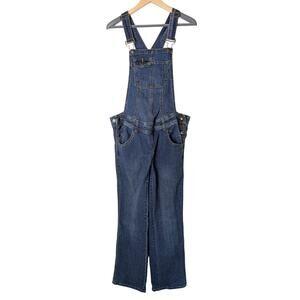 VTG Planet Motherhood Blue Straight Denim Maternity Overalls Women Size S Y2K